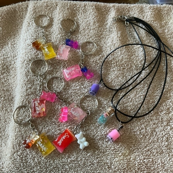 Handmade set of Keychains and Necklaces! - Picture 1 of 3